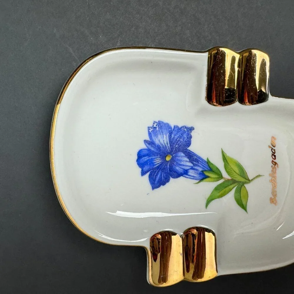 Women's Lady Porcelain Ashtray Vintage Germany Bavaria